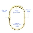 thumbnail image 3 of 2 Lb. Depot Wide Shower Curtain Rings Hooks, Stainless Steel Set of 12 (Gold), 3 of 10