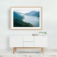 thumbnail image 5 of The Columbia River from Mitchell Point - Oregon Photography Oak Framed Wall Art Print 24 x 36 inches, 5 of 6