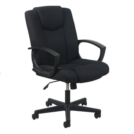 Essentials by OFM ESS-3080 Mid-Back Swivel Upholstered Task Chair, (Cheap Task Chairs Best Prices)