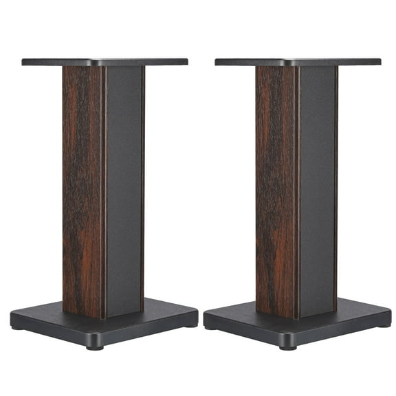 Wood Grain Speaker Stands 19.7" (50cm) Universal Speaker Stand Hollowed Stands Enhanced Audio Listening, 1 Pair