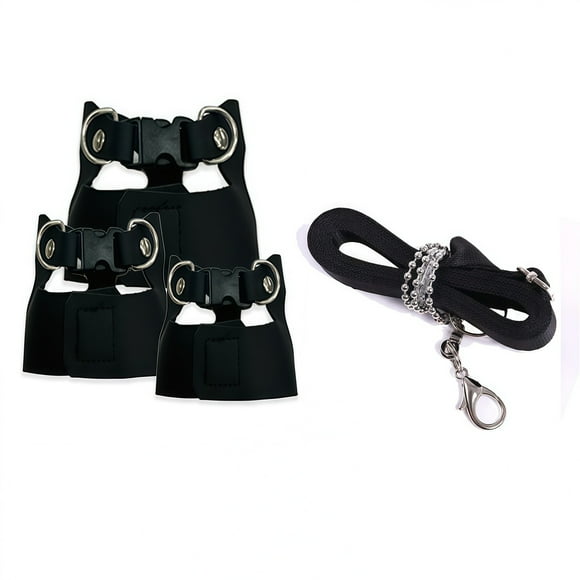 TIELUTT Laisse et Harnais pour Écureuil pour Petits, Moyens et Grands Chiens, Laisse Rétractable à Deux Poignées, Laisse Extra Rembourrée pour Petits Chiens avec Lumière, Petite Laisse Rétractable pour Chien