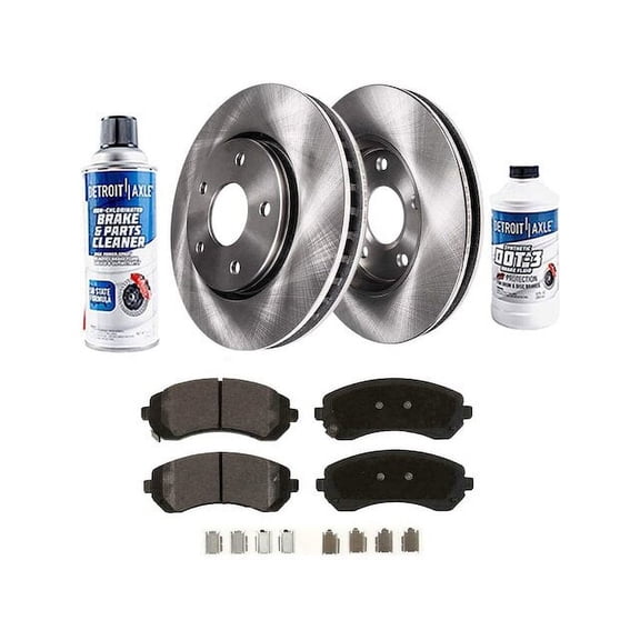 Front Brake Pad and Rotor Kit - Compatible with 2002 - 2007 Buick Rendezvous 2003 2004 2005 2006