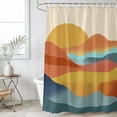 Photo inspiration: Fresh Look at Abstract Mountain Shower Curtain Set Standard 72 X 72 Washable