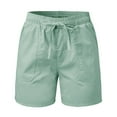thumbnail image 6 of Women's Hiking Shorts with Pockets Quick Dry Lightweight Outdoor Summer Shorts for Women Fishing Climbing Green S, 6 of 7
