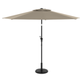 thumbnail image 2 of HOMETRENDS 9 ft. Round Push-Up Market Patio Umbrella, Weathered Teak, 2 of 10