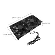 HIBIBUD Double Window Fan Portable Fans That Blow Cold Air Cooling Dual