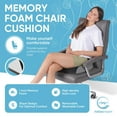 thumbnail image 2 of Cojín de asiento AllSett Health Memory Foam, grande, 48 x 43 x 7,6 cm, 2 of 6