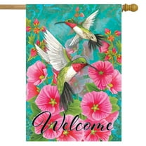 Briarwood Lane Hummingbird Dance Spring House Flag