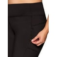 thumbnail image 2 of RBX Active Women's Plus Size Fleece Lined Bootcut Pant Flare Legging with Zipper Pockets, 2 of 6