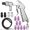 Multi-Caliber Nozzle Kit, variant on Sand Blasting Kit Sandblaster with Long Nozzle and Hose Rust Remove Abrasive Sand Blasting for Sandblasting Cabinets