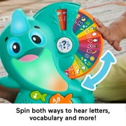Fisher-Price Linkimals Narwhal Interactive Electronic Learning Toy for Toddlers with Lights & Music