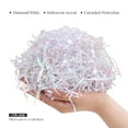 PAPER FAIR 1 LB AIF4 Iridescent Diamond White Easter Grass Crinkle Cut