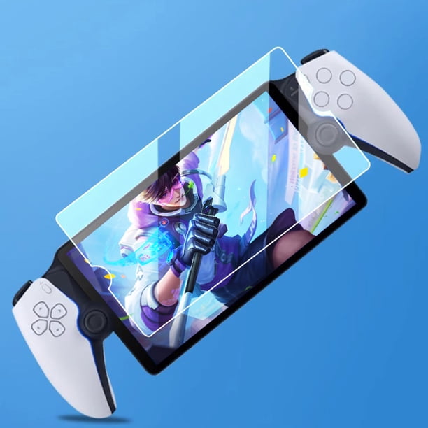 Protector de pantalla de burbujas antihuellas de película templada para PlayStation Portal