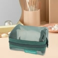 thumbnail image 6 of Unique Bargains 1 Pc Lightweight Square Mesh Makeup Bag for Business Travel Nylon Green, 6 of 6