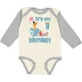 thumbnail image 3 of Inktastic Hatching Dinosaur 1st Birthday Boys or Girls Long Sleeve Baby Bodysuit, 3 of 5