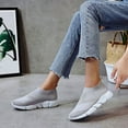 thumbnail image 2 of Women's Sneakers Size 9 Slip On Non Slip Nurse Shoes for Women Womens Slip On Shoes Wide White High Top Sneakers for Women Slip On Sneakers Woman, 2 of 9