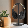 thumbnail image 3 of Headphone Stand Display Rack Removable Desktop Earphone Hanger Aluminum Alloy Vertical Bracket for Headphone Pink, 3 of 7