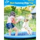 thumbnail image 2 of Alfombra rociadora para perros, piscina gruesa y duradera para mascotas, juguetes acuáticos de verano para exteriores (150 cm), 2 of 5