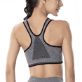 thumbnail image 2 of BIMEI Women's Mastectomy Zip Front Sports Bra Plus Size Yoga Wireless Post-Surgery Bra Gray M, 2 of 5