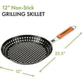 thumbnail image 3 of Cuisinart 22.50 x 12.20 x 2.20 in Nonstick Aluminum Grilling Skillet, 3 of 5