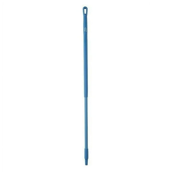 Vikan 51" Color Coded Handle, 1 1/4 in Dia, Blue, Fiberglass 29363