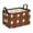 Brown, variant on Christmas Snack Basket, Christmas Storage Bag, Large Christmas Gfit Basket, Clothes Storage Basket, Ideal for Organizing Gifts, Holiday Decor(9.06×12.9×7.09 Inch )