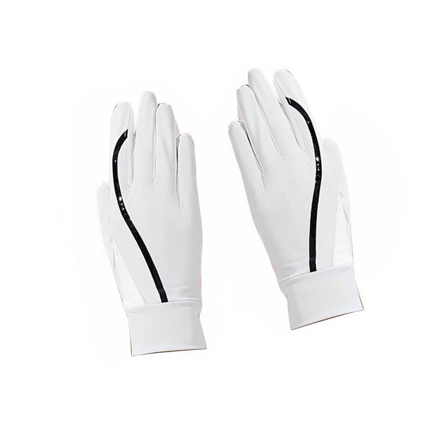 Guantes de sombrilla Qarigey 1 par para mujer deportes ciclismo verano pesca antideslizante gris