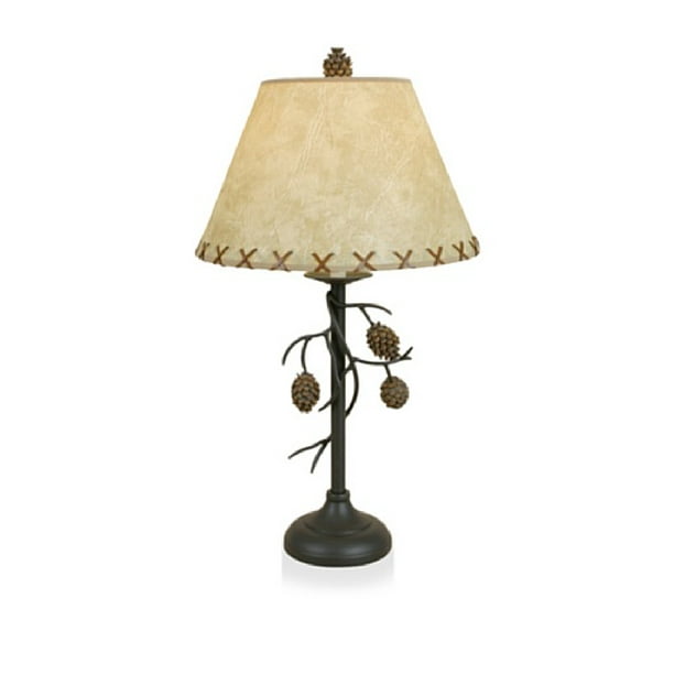Pine Cone Large Table Desk Lamp Rustic Lodge Decor