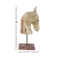 thumbnail image 4 of 7" x 18" Brown Mango Wood Handmade Horse Sculpture, by DecMode, 4 of 8
