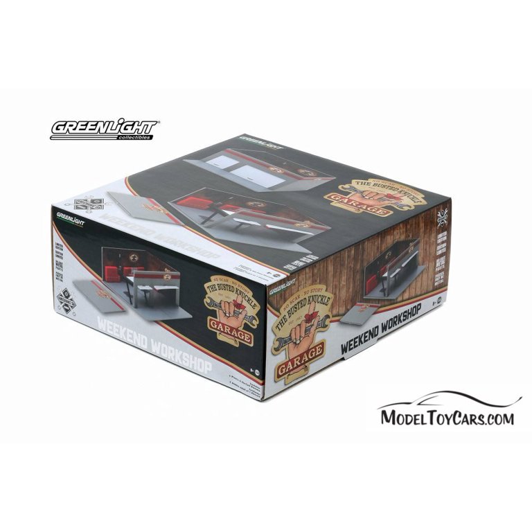 ☆ The GARAGE Set Limited 1　　　　　　　　【1点限定】 Weekend Workshop Busted Knuckle Garage, Gray - Greenlight