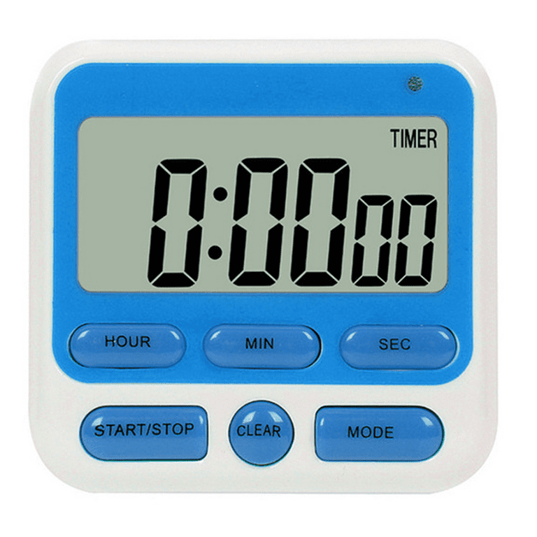 Large LCD Round Magnet Kitchen Timer Alarm Clock Stop Cooking Tool Cooking  Alarm Timer with Clock Digital Kitchen Count up Down