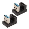 thumbnail image 3 of 2 adaptadores USB macho a USB C hembra compatibles con función OTG Adaptador USB C en forma de U profesional de 5 Gbps para portátiles y tabletas, 3 of 9