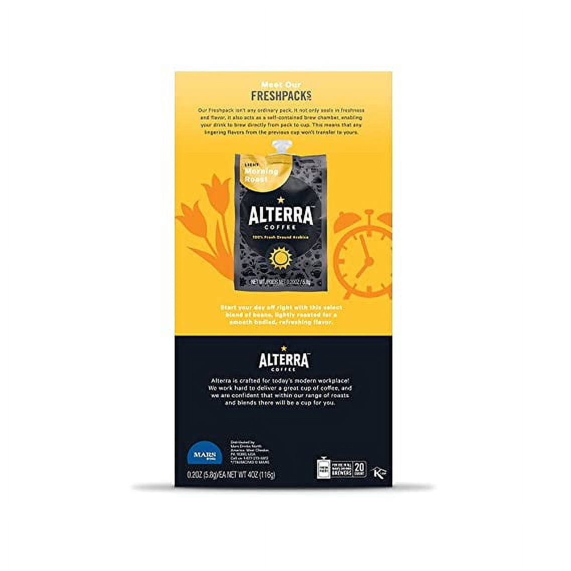 FLAVIA 48008 0.28 oz. Pouch Alterra Coffee Freshpack - Morning Roast (100/Carton)