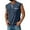 Blue, variant on Men's Sleeveless Mokaloha Tank Tops Henley Solid Chest Pocket Tees V Neck Button Up Outdoor Tee Shirts Bodybuilding Slim Fit Casual T Shirts Fashion Dark Gray 2XL