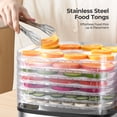 thumbnail image 5 of OSTBA Food Dehydrator Machine, 8-Tray Digital Food Dryer with Timer and Temperature Control, 240W Electric Jerky Maker for Fruit, Vegetable, Meat, Dog Treats, BPA-Free, Includes Mesh Sheets & Fr, 5 of 8