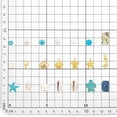 thumbnail image 2 of 207 cuentas de concha de estrella de mar para hacer joyas oceánicas, 20 g, conchas marinas, cuentas turquesas, dijes de tortuga, cuentas de concha de cauri, 2 of 9