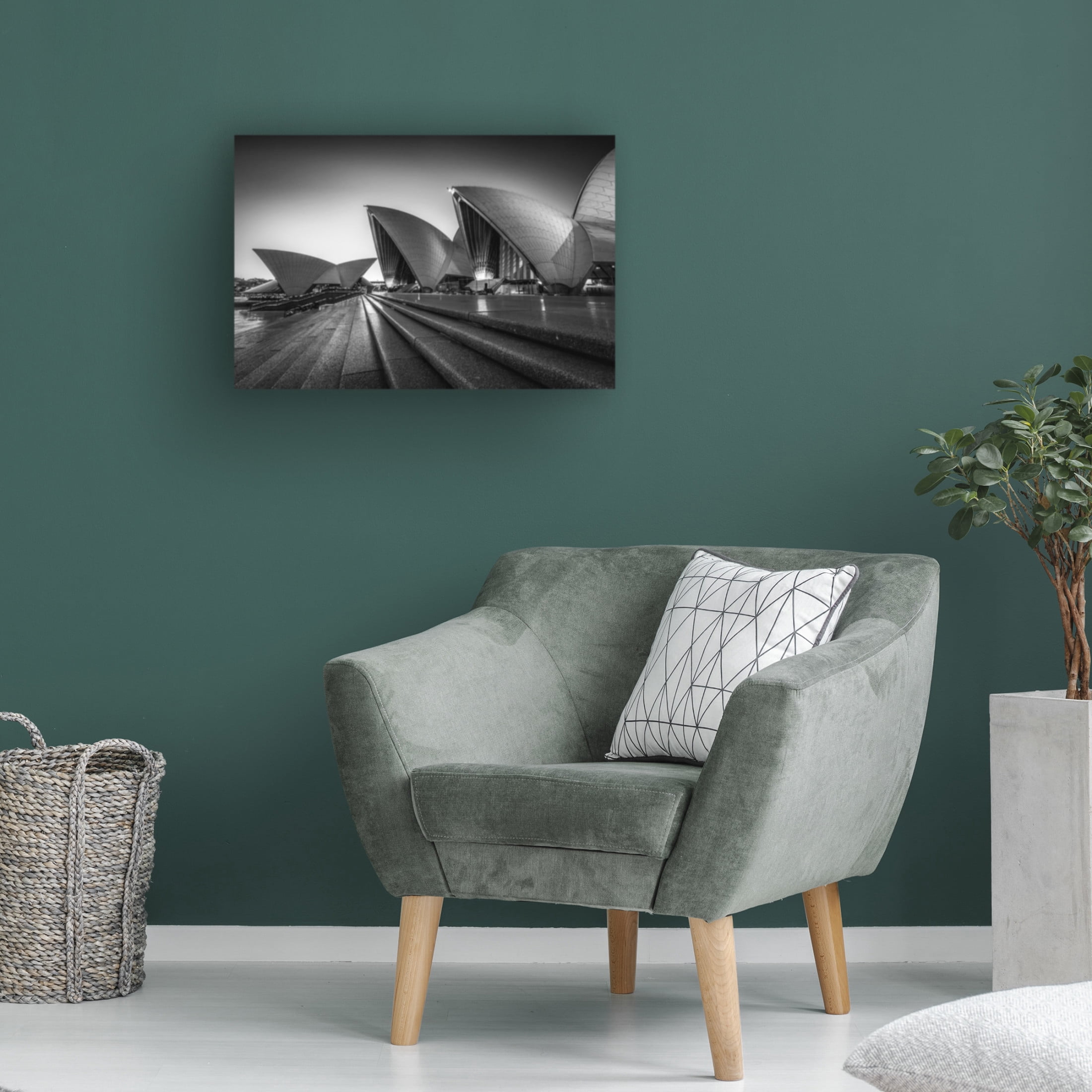 Canvas Wall Art - Tim Fan 'In Silhouette' Wall Art for Living Room, Bedroom, or Office Décor by Trademark Fine Art - 24 x 16 Inches