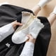 thumbnail image 3 of Women's spring and summer style wooden ear edge short style comfortable solid color simple wind cotton socks JK tide day system, 3 of 5