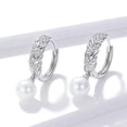 thumbnail image 2 of Elegant 925 Silver Drop Earring Cubic Zircon Women Anniversary Party Gift A Pair, 2 of 6