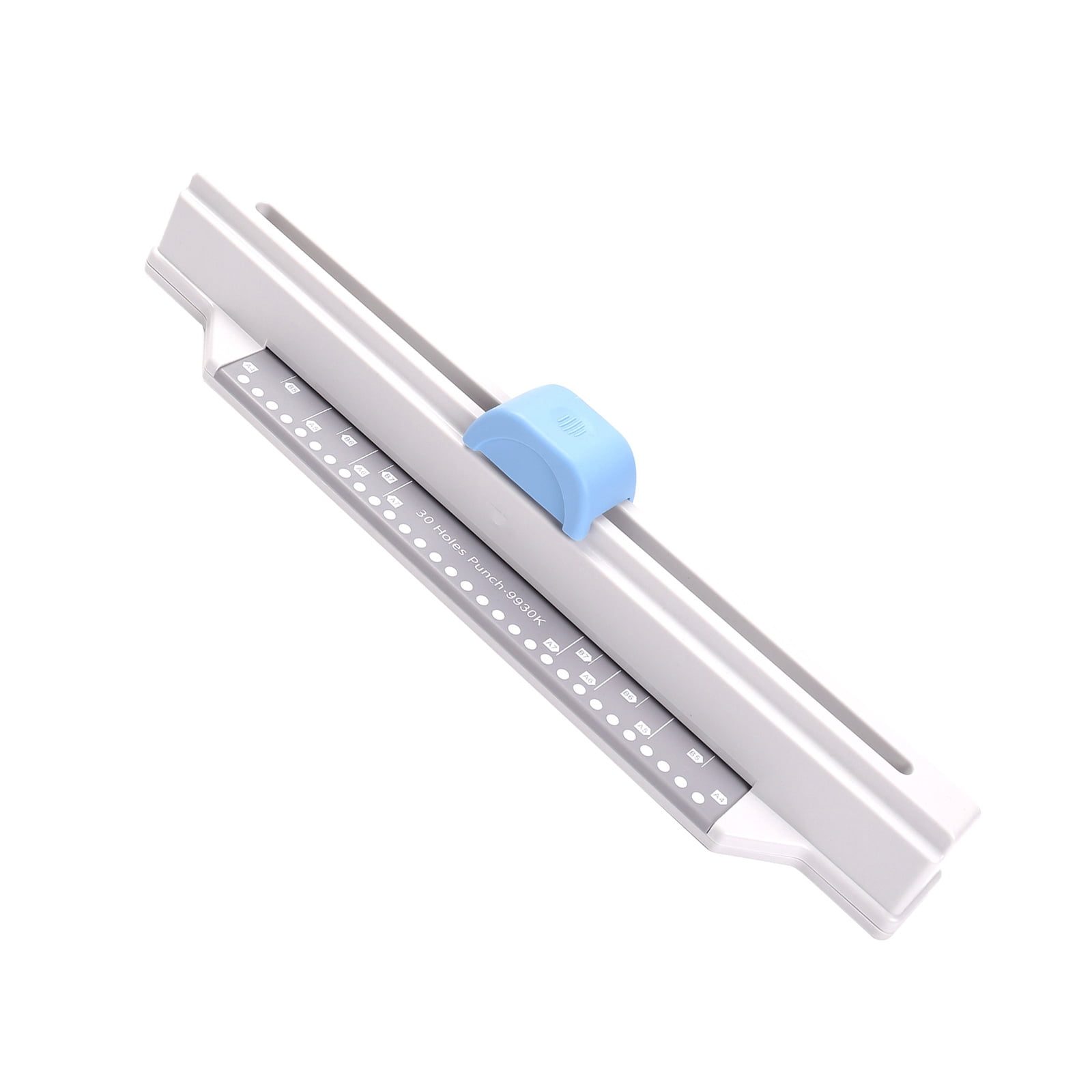 30 Holes Punchersliding Paper Hole Puncher, 30 Holes Punches Manual Paper Puncher for Looses Leaf Sheets Office Supplies