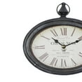 thumbnail image 5 of DecMode 12"H, 11"W Cream Metal Pocket Watch Style Wall Clock (2 Count), 5 of 8