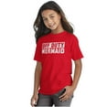 thumbnail image 3 of Off Duty Mermaid Funny Beach Swim Girls Kids T Shirt Tees Teen Brisco Brands S, 3 of 5