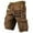 Brown-E8, variant on Men's Cargo Shorts Elastic Waistband Drawstring Shorts Pants Summer Outdoor Work Casual Lightweight Big & Tall Cargo Shorts with Multi-Pocket Quick Dry Joggers,Black 4XL