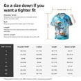thumbnail image 5 of Honeii Astronaut Tropical Dolphin for Men's Short-Sleeved Button-Up Collared Shirt Featuring A Pocket, Perfect for Beach Vacations, And Travel Adventures.-4X-Large, 5 of 5