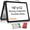 desktop 16"x12" black, variant on Dry Erase Board with Stand - Double Sided 28"x20" Portable Writing Whiteboards, Height Adjustable & 360 °   Rotating U Stand Magnetic Whiteboard for Home, School, Restaurant & Presentation