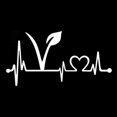 thumbnail image 3 of Walbest Universal Car Stickers - Vegan Vegetarian Heartbeat Lifeline Auto Vehicle Decal Decor, 3 of 4