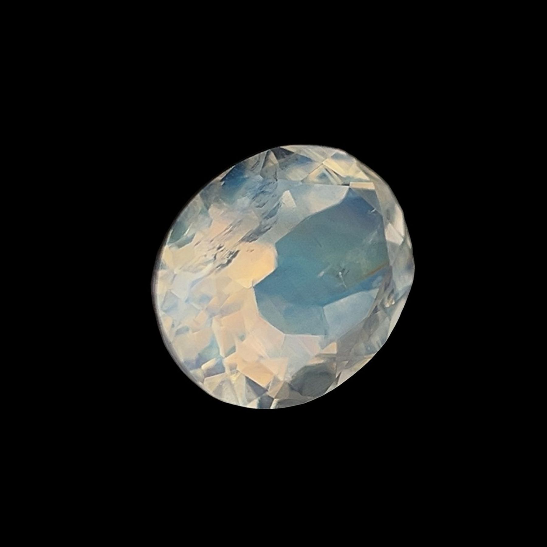 Certified Real 1 Carat Moonstone Oval Shape Brilliant Cut 8x6 mm Loose Gemstone June Birthstone