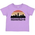thumbnail image 3 of Inktastic Indianapolis Indiana Skyline Retro Boys or Girls Toddler T-Shirt, 3 of 5