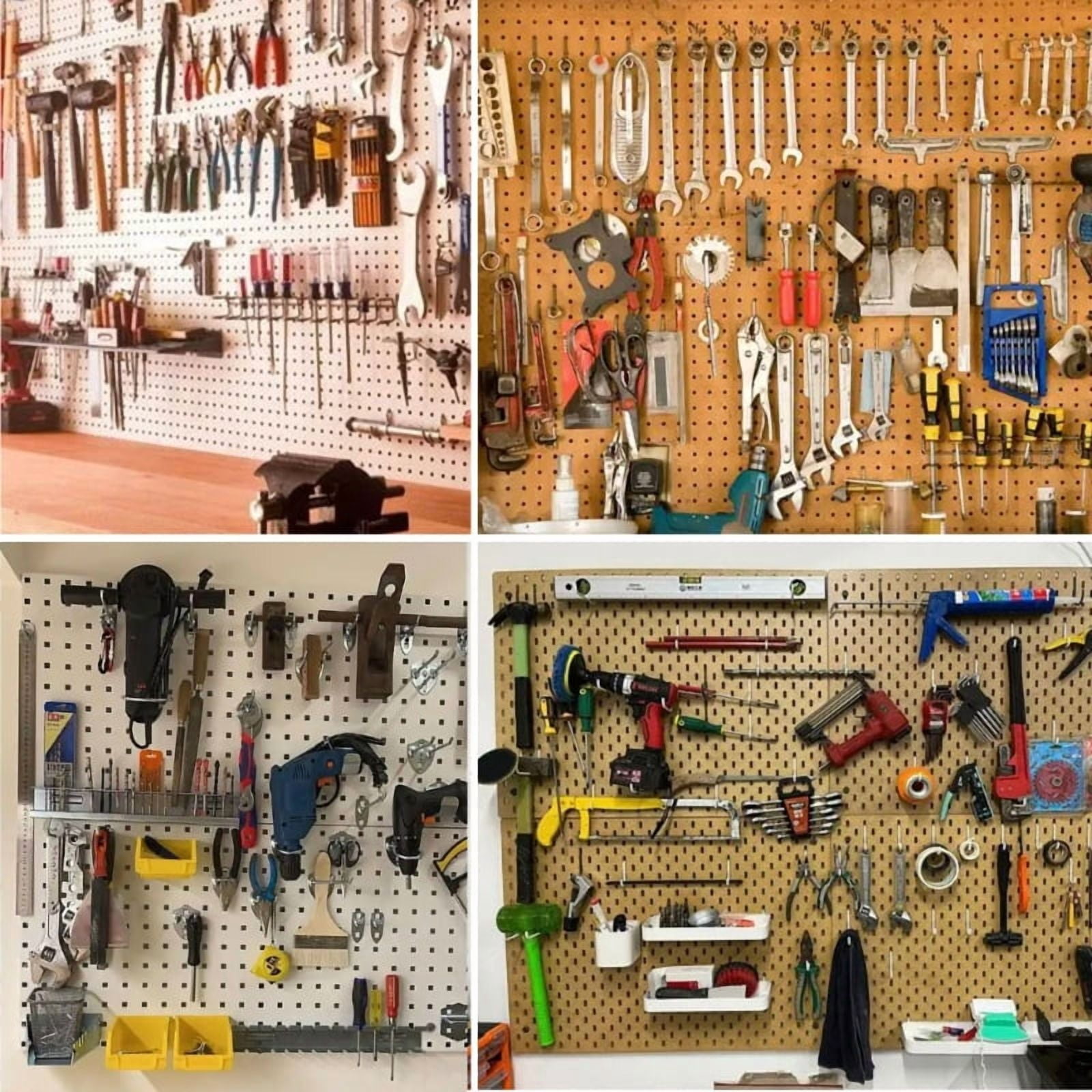Comprehensive Pegboard Hook Set 114 Pieces for Workshop Garage Organization