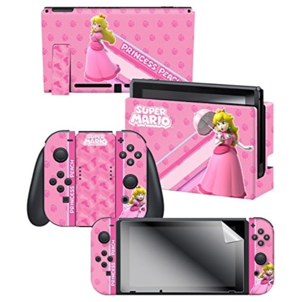 Controller Gear Nintendo Switch Skin Screen Protector Set Officially Licensed By Nintendo Super Mario Princess Peach Nintendo Switch Walmart Com